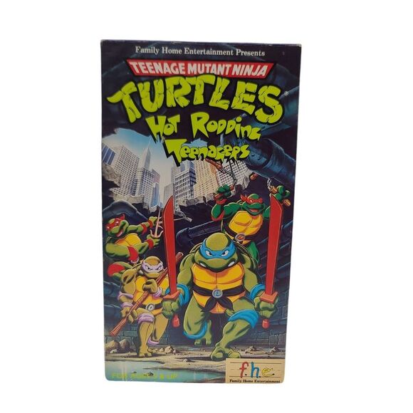 Other - Teenage Mutant Ninja Turtles Hot Rodding Teenagers VHS 1988 TMNT Vintage